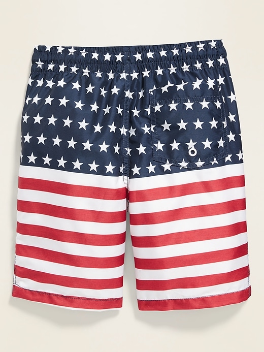 View large product image 2 of 2. Graphic Swim Trunks For Boys