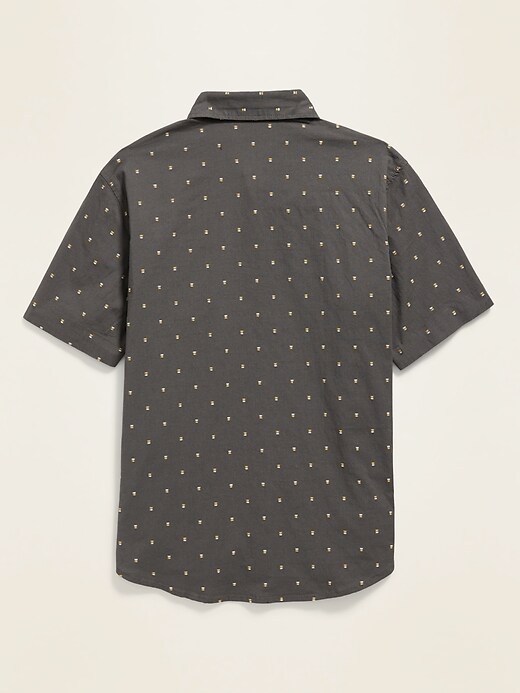 View large product image 2 of 2. Built-In Flex Textured Clip Dot Pocket Shirt for Boys