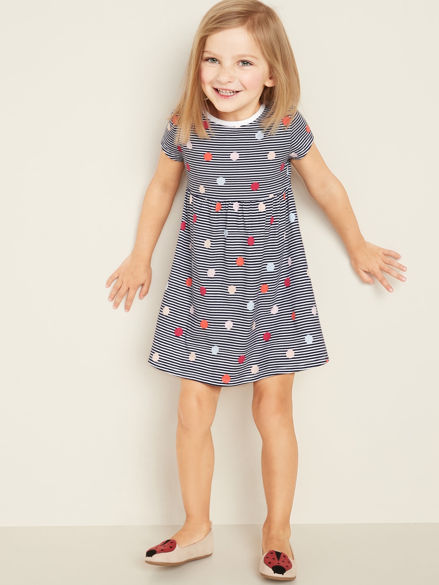 Printed Fit & Flare Dress for Toddler Girls | Old Navy