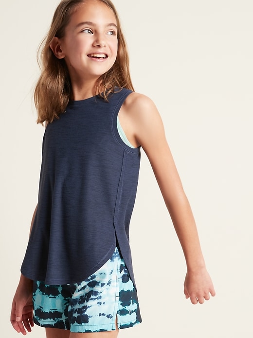 View large product image 1 of 1. Breathe ON Tulip-Hem Performance Tank Top for Girls