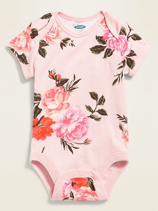 View large product image 1 of 1. Unisex Printed Bodysuit for Baby