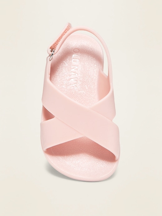 View large product image 2 of 4. Cross-Strap Jelly Sandals for Baby