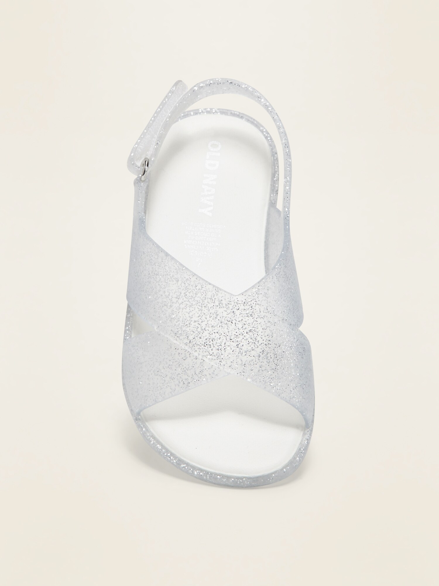 cross strap jelly sandals