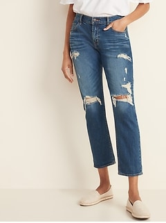 old navy white ripped jeans