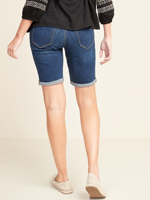 old navy maternity jean shorts