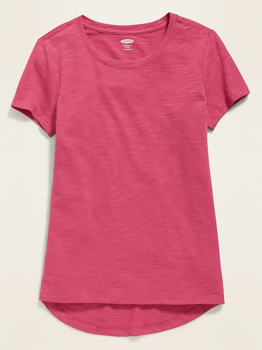 View large product image 1 of 1. Softest Slub-Knit Tee for Girls