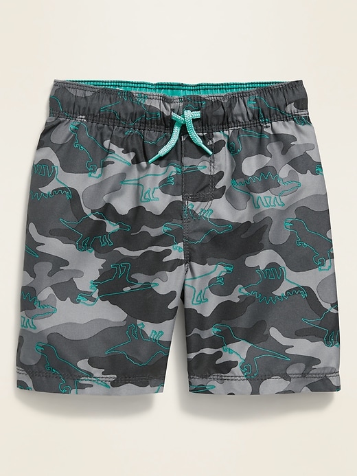 View large product image 1 of 1. Camo-Print Swim Trunks for Toddler Boys