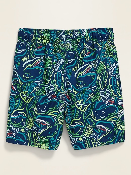 View large product image 2 of 2. Dinosaur Camo-Print Swim Trunks for Toddler Boys