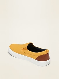 View large product image 3 of 3. Gender-Neutral Canvas Slip-On Sneakers For Kids