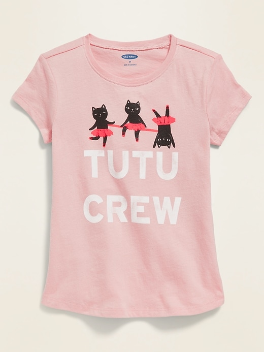 View large product image 1 of 1. Graphic Scoop-Neck Tee for Toddler Girls