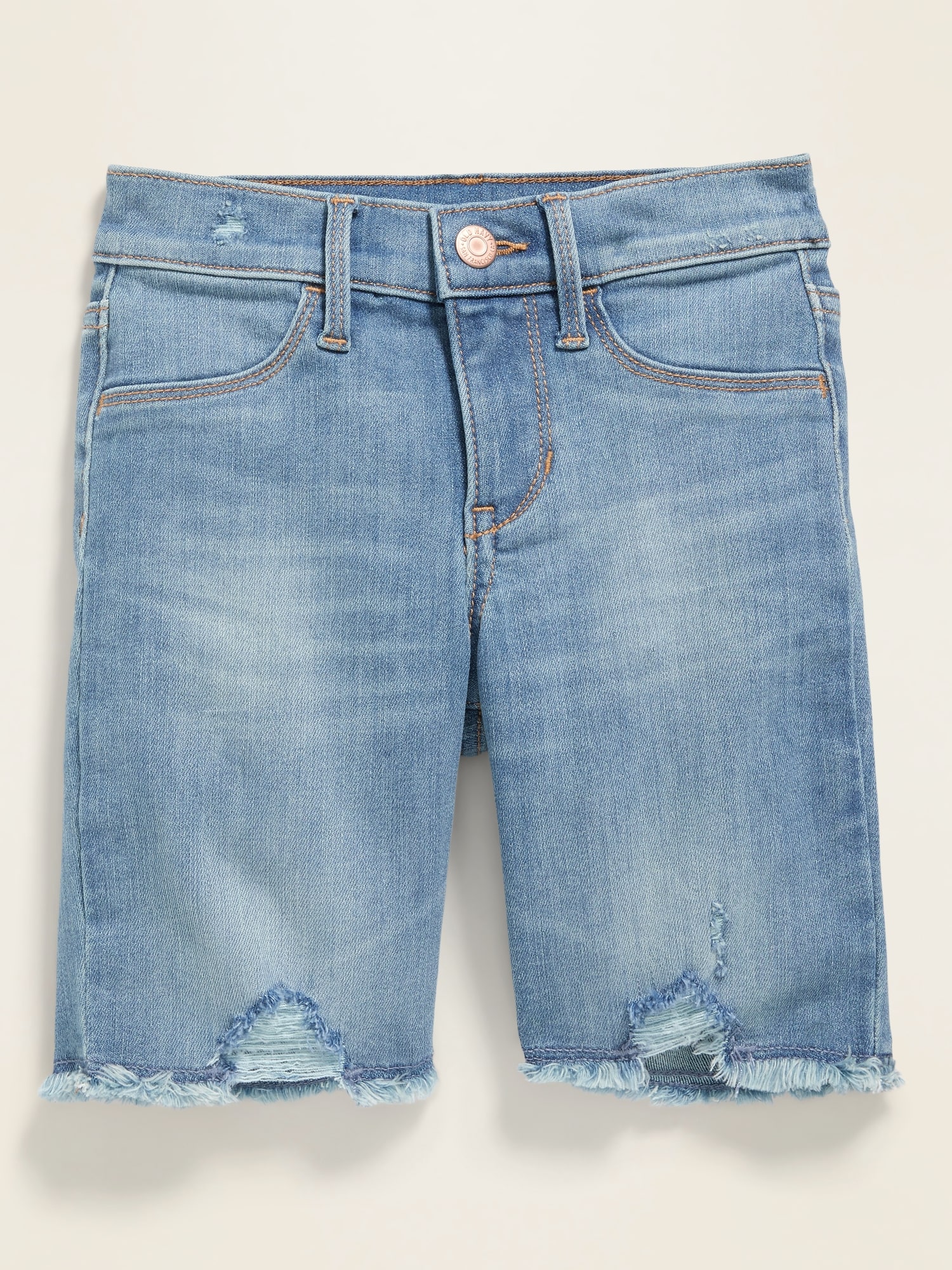 Ballerina 360° Stretch Distressed Cut-Off Jean Shorts for Girls | Old Navy