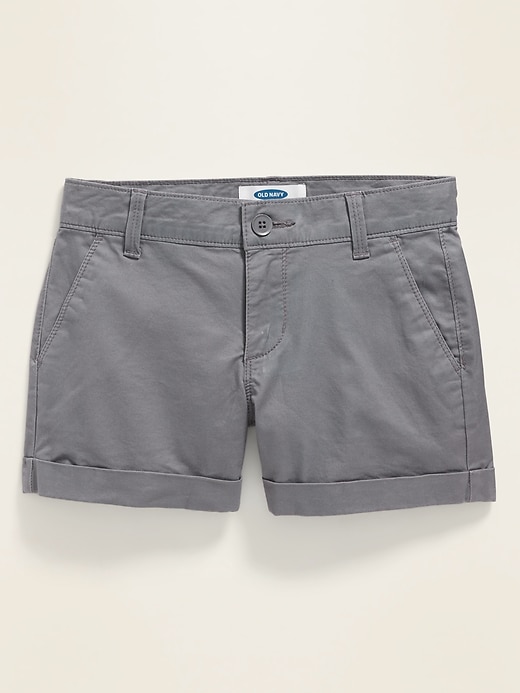 View large product image 1 of 2. Twill Chino Shorts for Girls