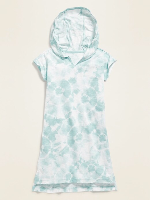 View large product image 1 of 2. Hooded Jersey Swim Cover-Up for Girls