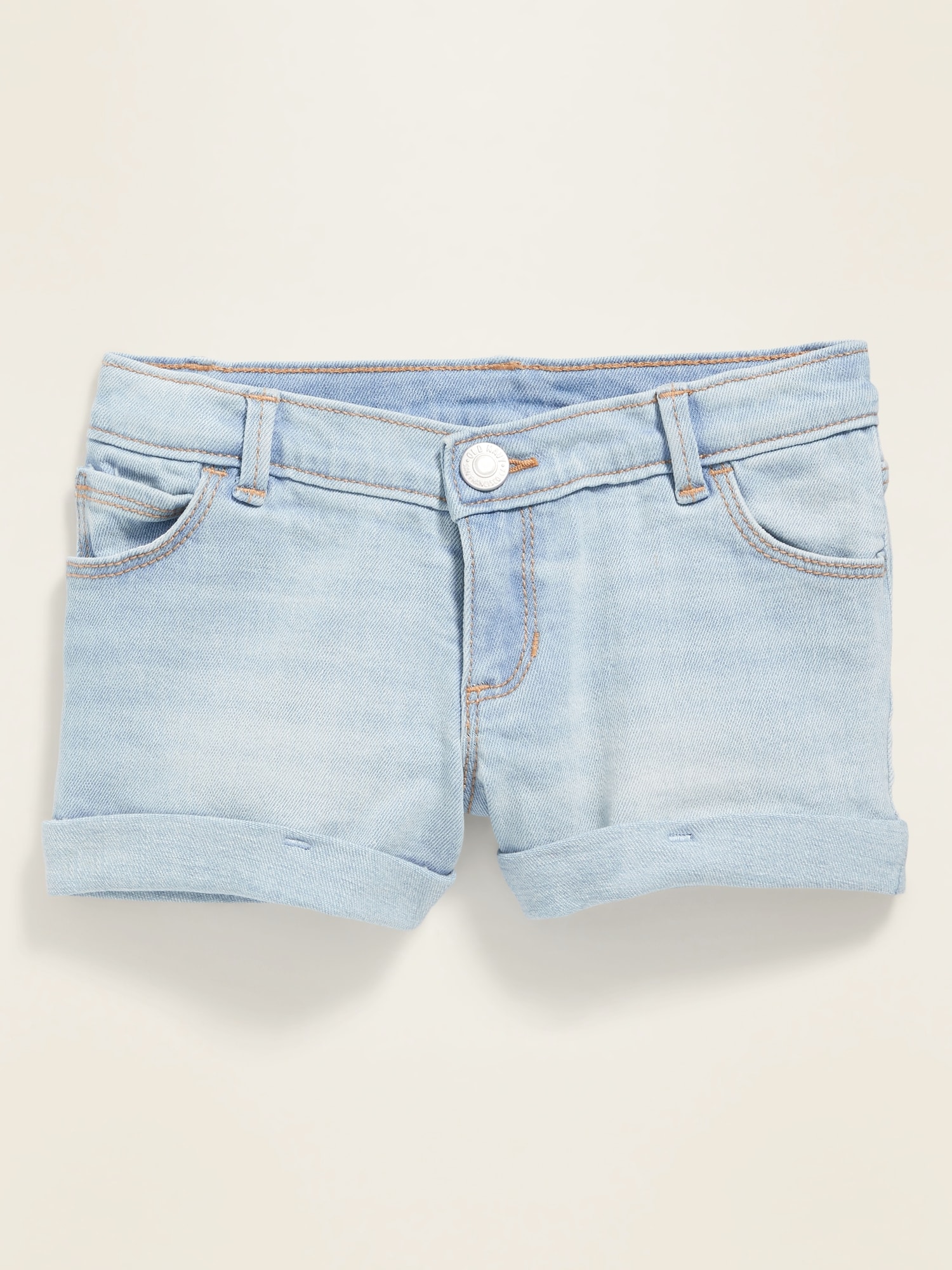 light jean shorts