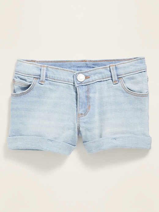 Old Navy Cuffed Light-Wash Jean Shorts for Toddler Girls - 579900002