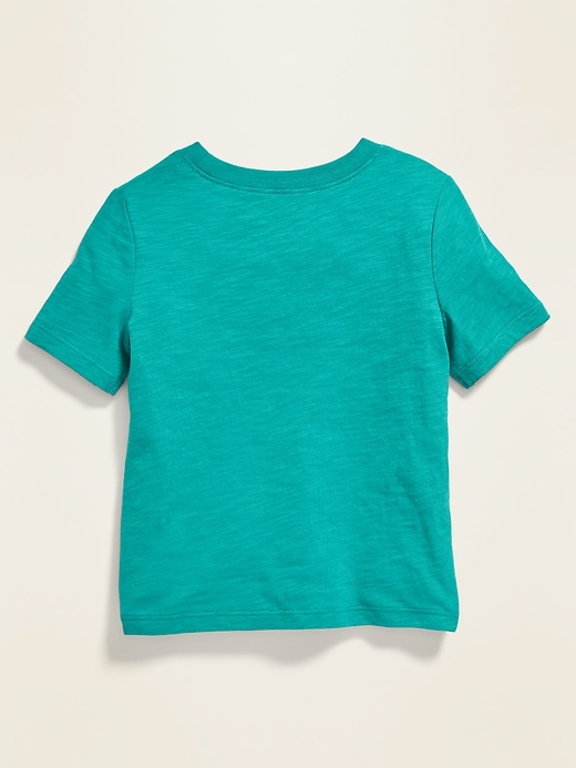 View large product image 2 of 2. Graphic Slub-Knit Crew-Neck Tee for Toddler Boys