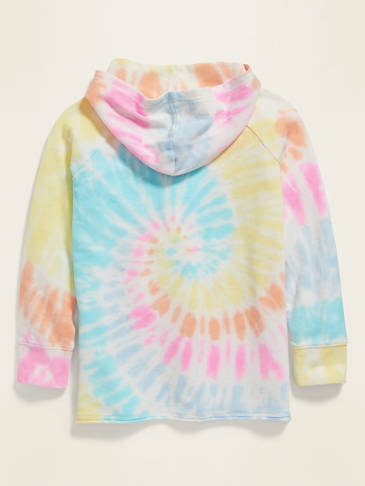 View large product image 2 of 2. Tie-Dye Pullover Hoodie for Girls