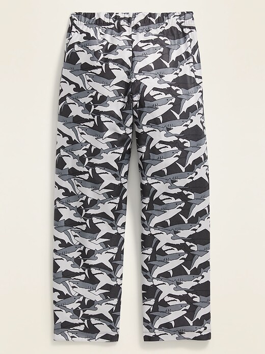 View large product image 2 of 2. Patterned Micro Performance Fleece Pajama Pants For Boys