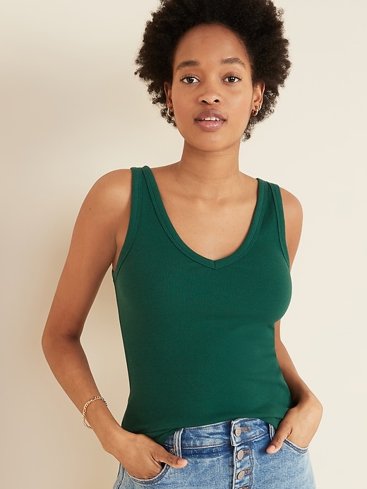 First Layer Slim-Fit Rib-Knit Tank Top for Women | Old Navy
