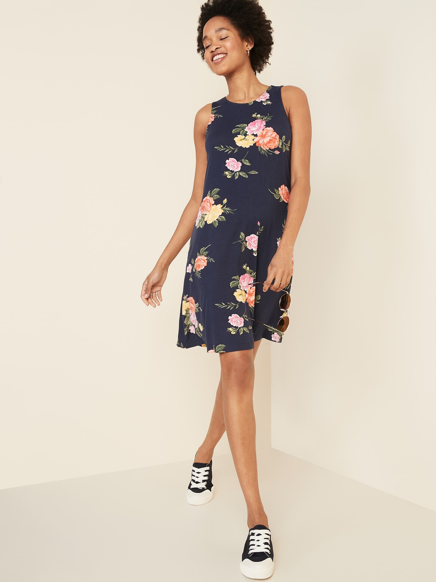 old navy floral swing dress