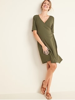 old navy faux wrap dress