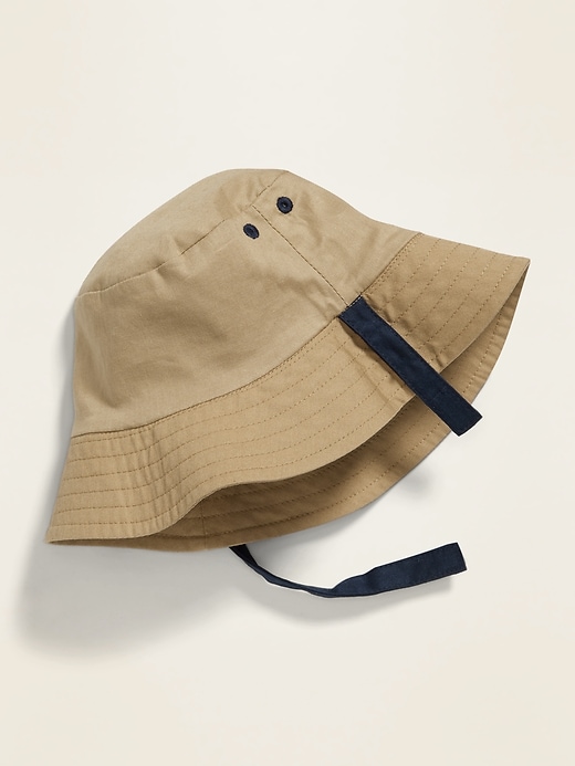 View large product image 2 of 2. Canvas Bucket Swim Hat for Baby