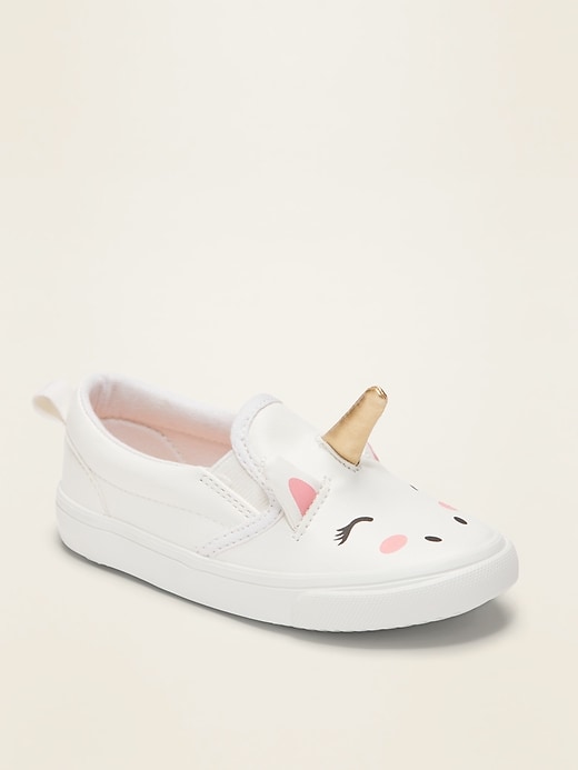 Old Navy Unisex Unicorn Slip-On Sneakers For Toddler. 1
