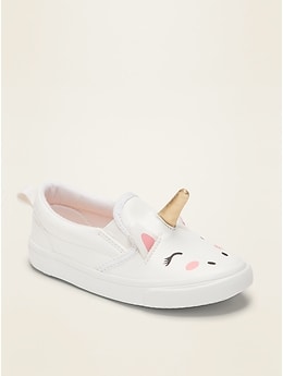 Unisex Unicorn Slip-On Sneakers For Toddler | Old Navy