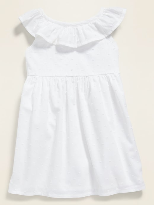 Ruffle-Trim Swiss Dot Dress for Baby | Old Navy