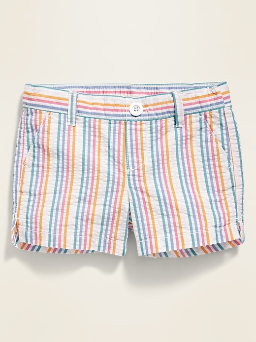 View large product image 1 of 3. Pull-On Seersucker Shorts for Toddler Girls