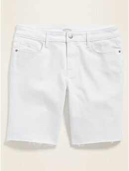 old navy white jean shorts