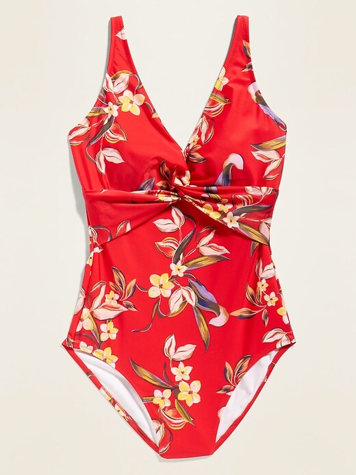Old Navy Twist-Front One-Piece Swimsuit for Women. 1