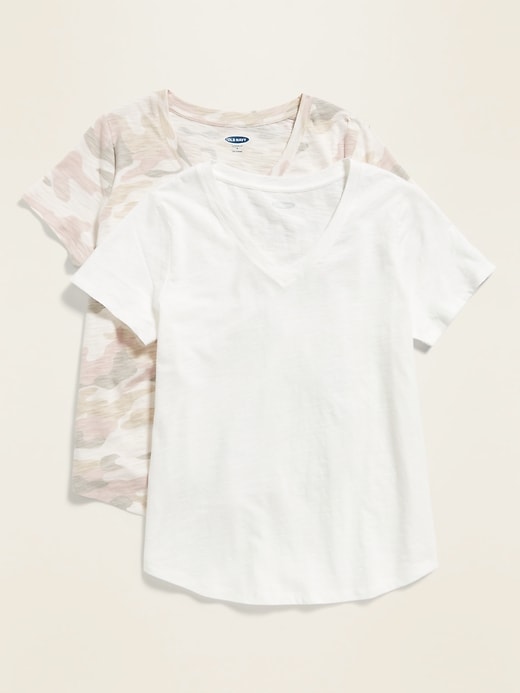View large product image 1 of 1. EveryWear V-Neck Tee 2-Pack for Women