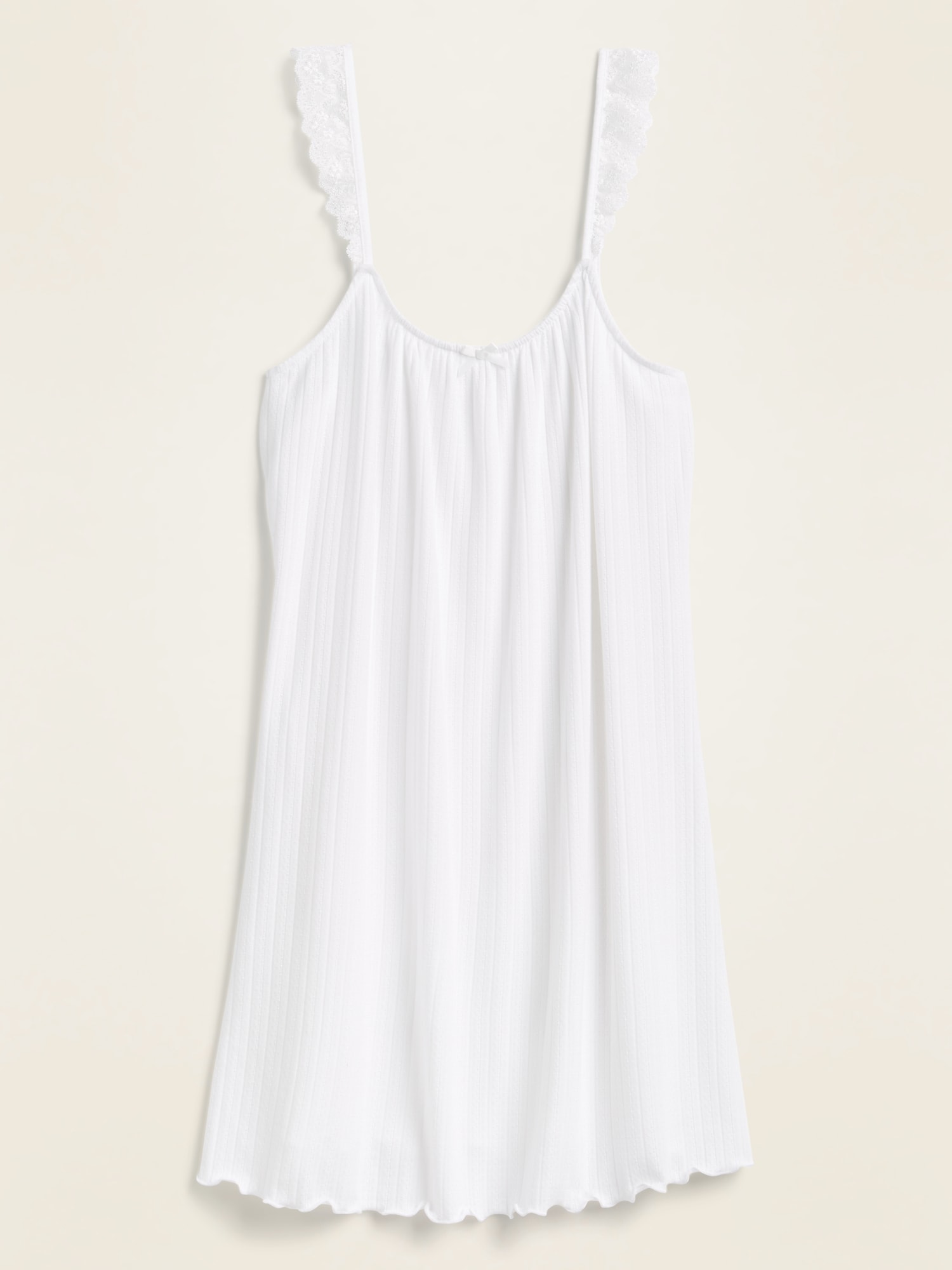Pointelle-Knit Lace-Trim Cami Nightgown for Women | Old Navy