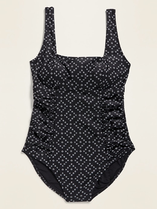 View large product image 1 of 1. Square-Neck Swimsuit