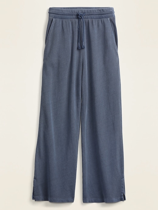 Old Navy High-Waisted French Terry Cropped Wide-Leg Sweatpants for Women. 1