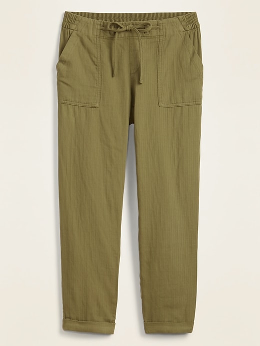 Old Navy Mid-Rise Soft-Twill Utility Pants for Women. 1