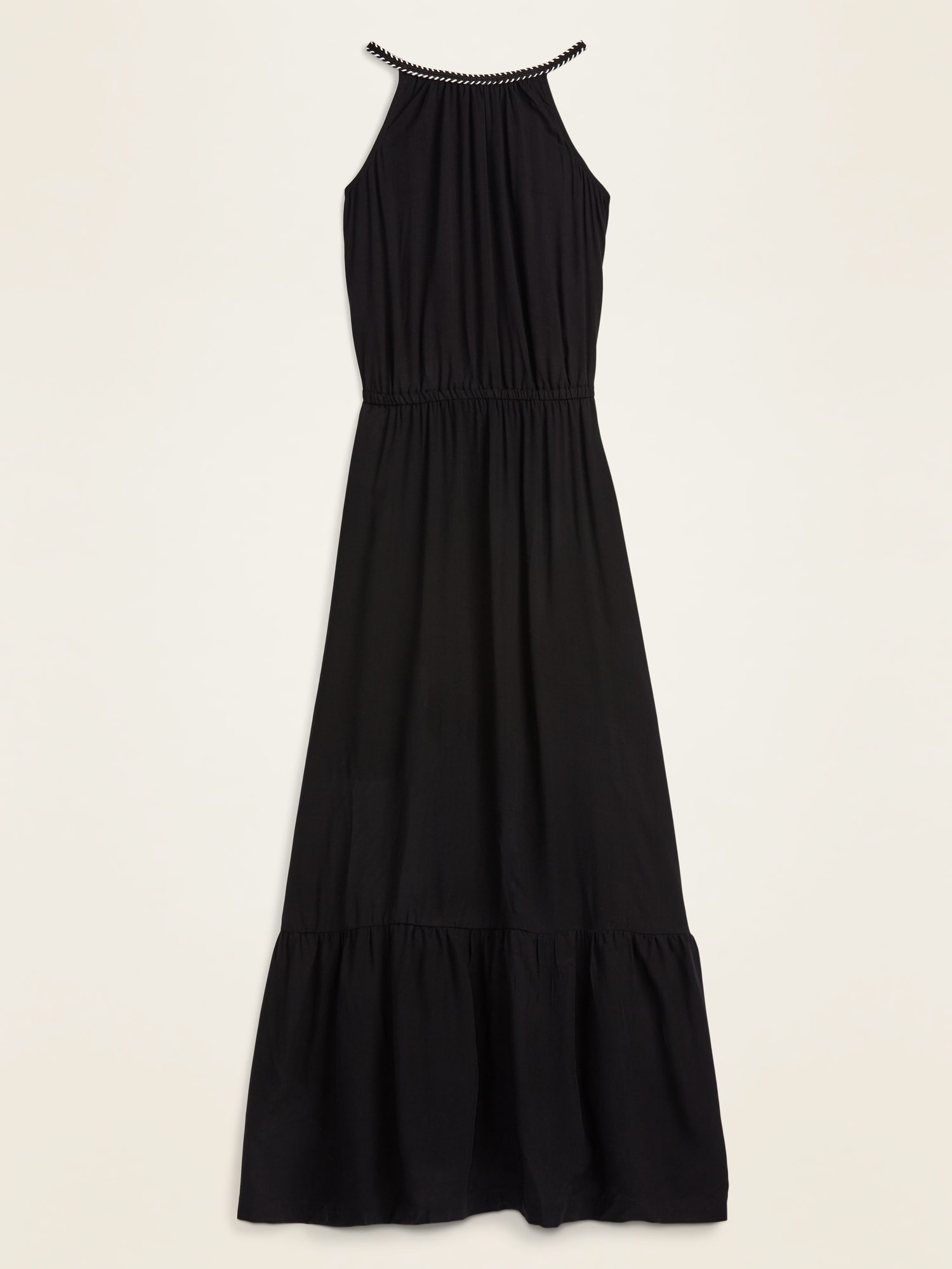 waist defined maxi dress