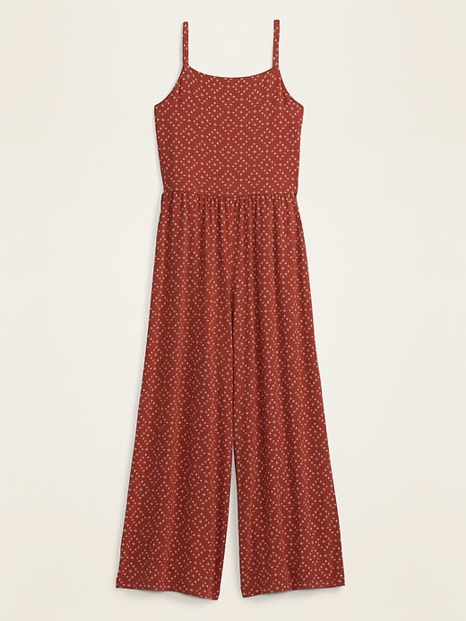 View large product image 1 of 1. Jersey-Knit Cami Jumpsuit