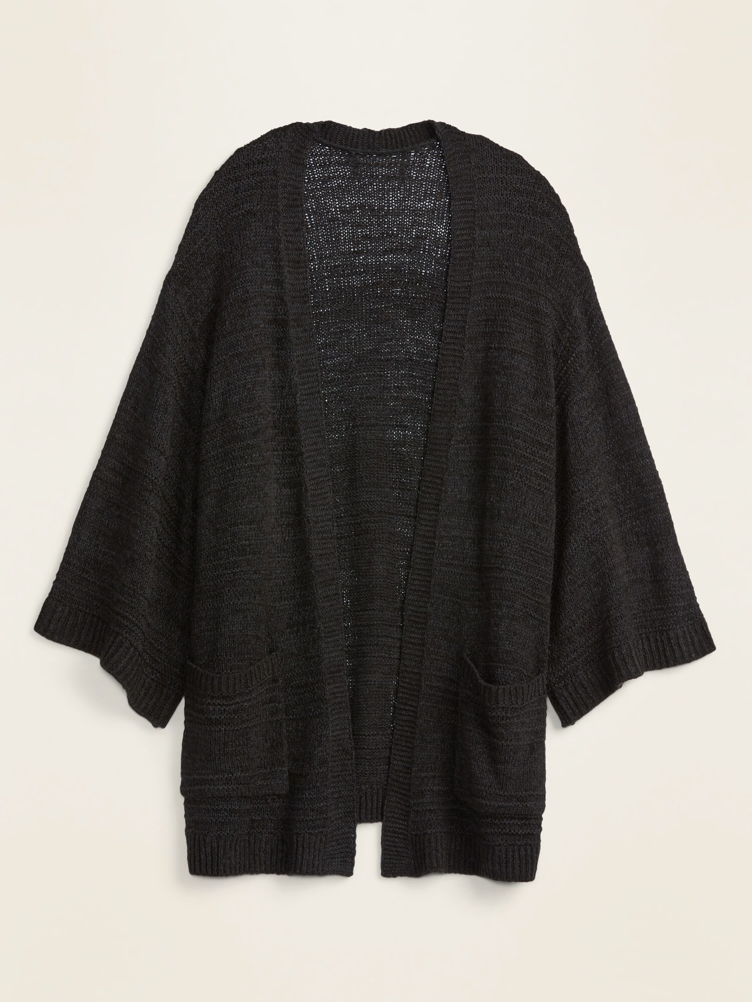 gap textured open front cardigan