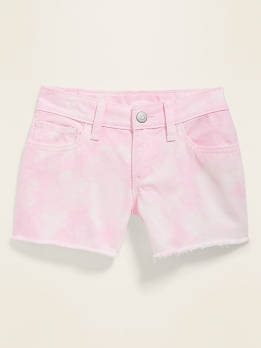 View large product image 1 of 1. Tie-Dye Cut-Off Twill Shorts for Girls