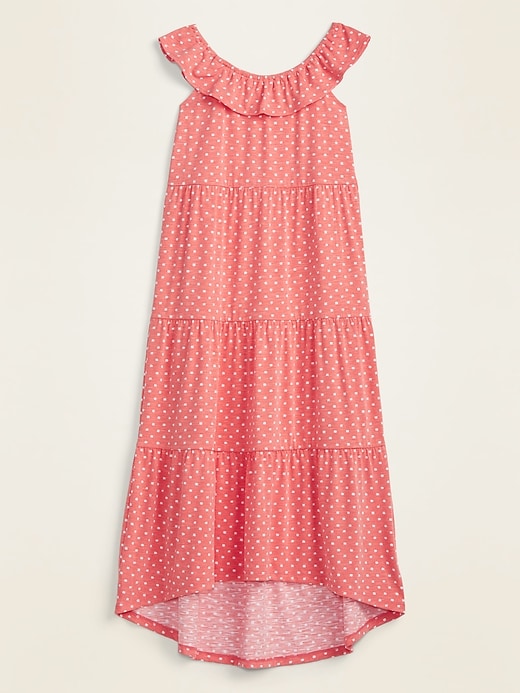 View large product image 1 of 1. Ruffle-Trim Tiered Maxi Dress for Girls