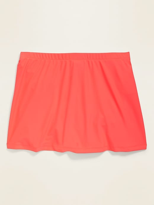 View large product image 1 of 1. High-Waisted Secret-Slim Plus-Size Swim Skirt
