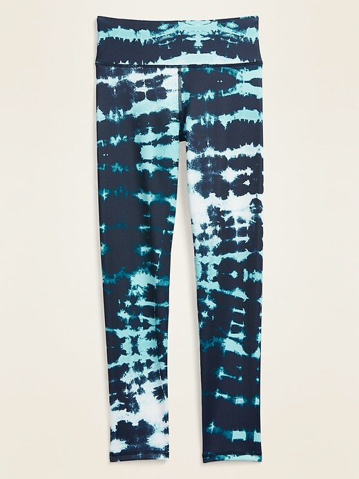 View large product image 1 of 1. Mid-Rise Elevate Printed Go-Dry Performance Leggings for Girls