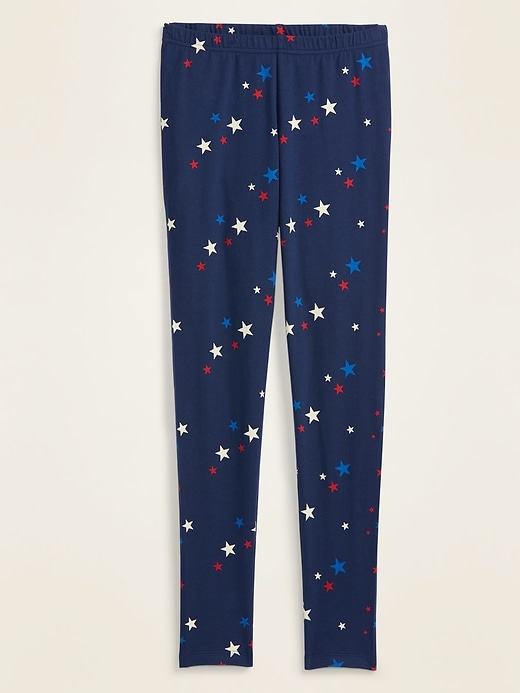 View large product image 1 of 1. Mid-Rise Printed Jersey Leggings For Women