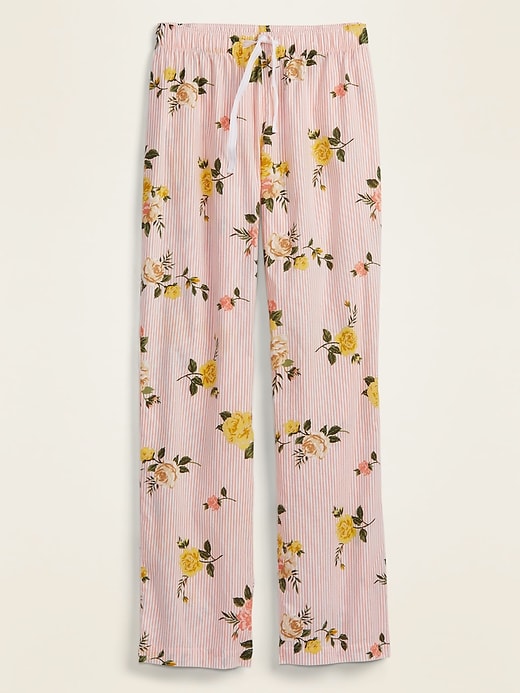 Old Navy Printed Poplin Pajama Pants for Women. 1