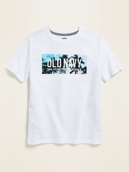 Old Navy Logo-Graphic Crew-Neck Tee for Boys. 1