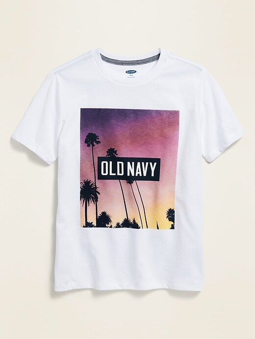 Old Navy Logo-Graphic Crew-Neck Tee for Boys. 1