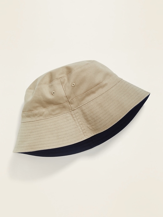 Old Navy Reversible Twill Bucket Hat for Men. 1