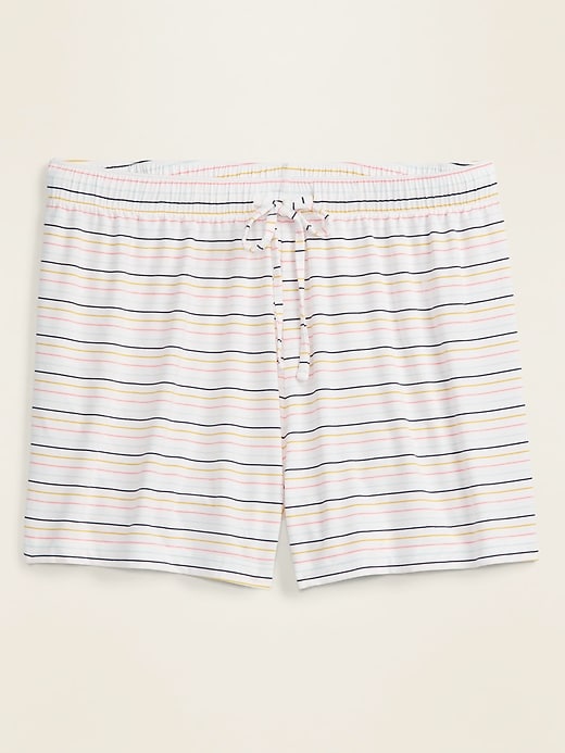 View large product image 1 of 1. Jersey Plus-Size Pajama Shorts -- 4.5-inch inseam